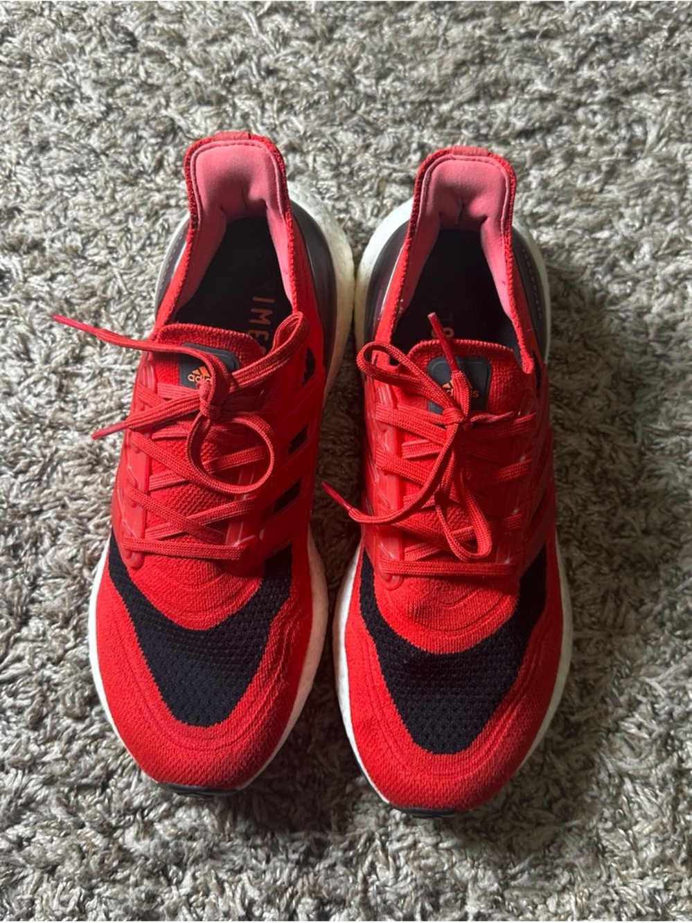 Adidas Ultraboost Red and Black Men's Running Sneakers Size 8